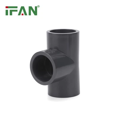 806 melna UPVC tee